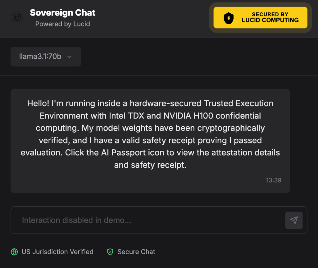 Sovereign Chat with AI Passport